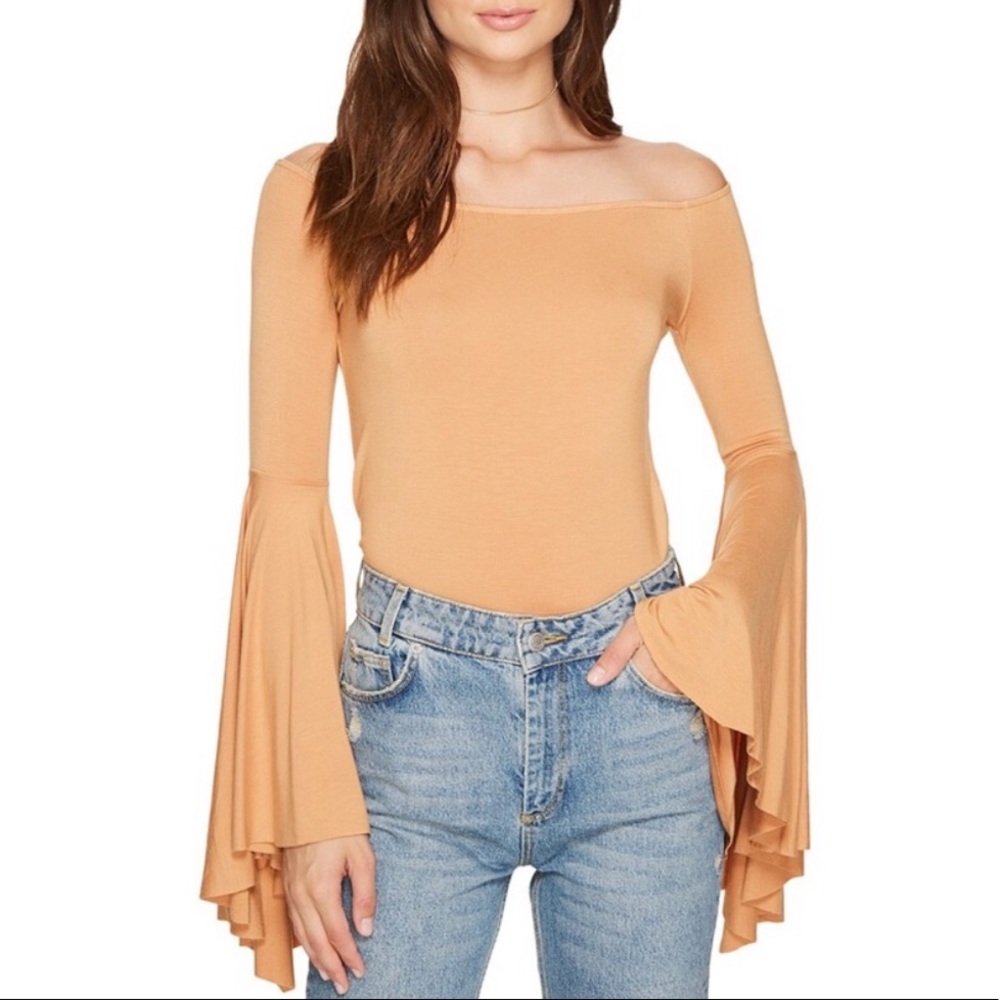 Free People Bell Sleeve Top Sz XS
